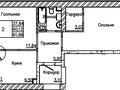2-комнатная квартира · 53.2 м² · 4/9 этаж, Мухамеджан Тынышбайулы 10 за ~ 33.5 млн ₸ в Астане, Сарайшык р-н
