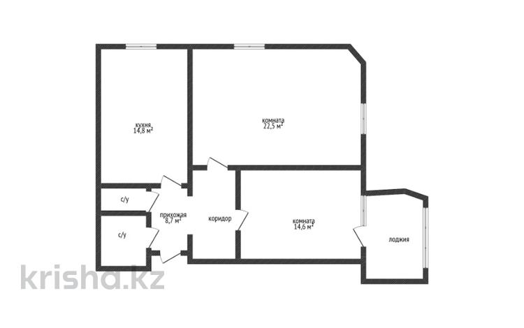2-бөлмелі пәтер · 68 м² · 6/6 қабат, Леонида беды 36, бағасы: 30.8 млн ₸ в Костанае — фото 2