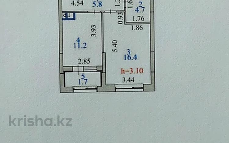 1-комнатная квартира · 39.8 м² · 8/14 этаж, Шамши Калдаяков 16 за 28 млн ₸ в Астане, Сарайшык р-н — фото 2