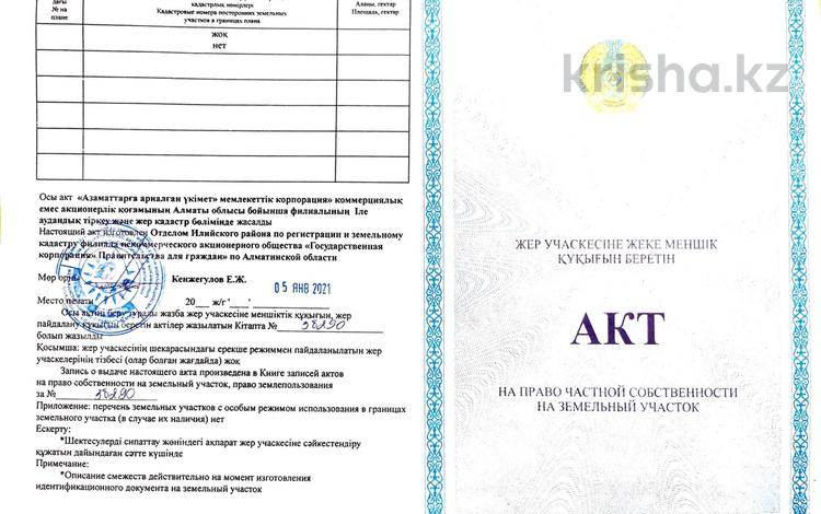 Жер телімі · 7 сотық, Толеген Токтаров 20В, бағасы: 5.5 млн ₸ в Коктереке — фото 2