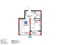 1-комнатная квартира · 42.47 м² · 3/17 этаж, Турар Рыскулов 18/7 за 27.5 млн ₸ в Астане, Есильский р-н
