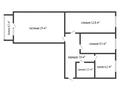 3-бөлмелі пәтер · 58.5 м² · 4/5 қабат, Франко 16, бағасы: 18 млн ₸ в Рудном — фото 15