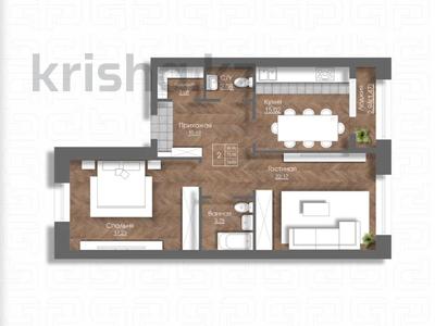 2-комнатная квартира · 74.52 м², мкр. Алтын орда 228/3 — РЯДОМ НОВАЯ ШКОЛА И САДИК за ~ 25.3 млн 〒 в Актобе