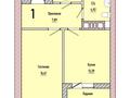 1-комнатная квартира · 46.82 м² · 4/9 этаж, Береке 15 за ~ 19.2 млн ₸ в Костанае