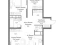 3-бөлмелі пәтер · 101.8 м² · 9/16 қабат, Сатпаева 90/58 — Тлендиева, бағасы: 64.5 млн 〒 в Алматы, Бостандыкский р-н — фото 3