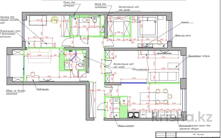 4-комнатная квартира, 118 м², 6 этаж, Манаса 109а за 135 млн 〒 в Алматы, Алмалинский р-н — фото 20