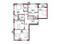 4-комнатная квартира · 134.91 м², Сагадат Нурмагамбетов 15, 16 за ~ 103.9 млн ₸ в Астане, Сарайшык р-н — фото 3