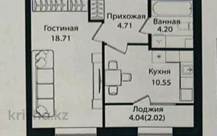 1-комнатная квартира · 40.19 м² · 12/12 этаж, Айтматова 79/1 за 22 млн ₸ в Астане, Сарыарка р-н — фото 3