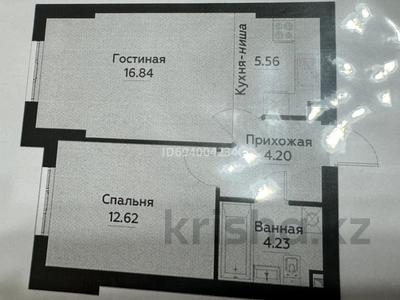 2-комнатная квартира, 43.45 м², 1/12 этаж, Райымбека — немировича-данченко за 22.4 млн 〒 в Алматы, Алатауский р-н