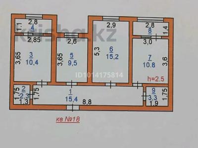 3-бөлмелі пәтер · 70 м² · 4/5 қабат, Ясави 18 — Ақжайық музыка мектебі, Олимпик центр, Қалалық емхана, Облыстық балалар емханасы, бағасы: 26 млн ₸ в Туркестане