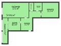 2-бөлмелі пәтер · 54.6 м² · 3/5 қабат, 8-ші шағым аудан 14, бағасы: 28 млн ₸ в Костанае, 8-й микрорайон — фото 2