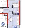 1-бөлмелі пәтер · 46.96 м² · 4/9 қабат, мкр Ботакоз, бағасы: 35.5 млн ₸ в Алматы, Алатауский р-н — фото 4