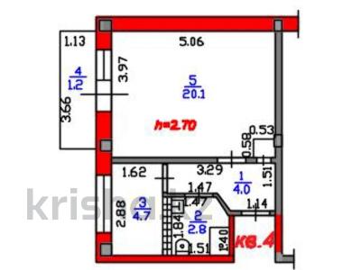 1-бөлмелі пәтер · 33 м² · 2/5 қабат, просп. Абая 54/1, бағасы: 28.9 млн ₸ в Алматы, Бостандыкский р-н