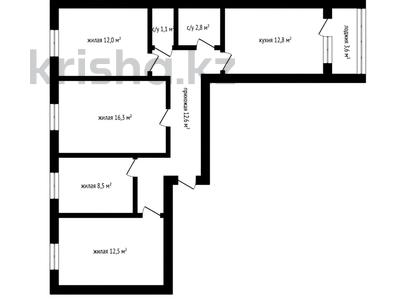 4-комнатная квартира · 90 м² · 3/6 этаж, городок Строителей за ~ 32.7 млн ₸ в Кокшетау