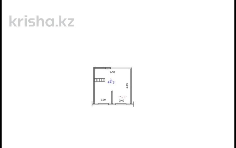 1-бөлмелі пәтер · 44.3 м² · 9/9 қабат, Сыбызгы, бағасы: 20 млн ₸ в Алматы, Турксибский р-н — фото 2