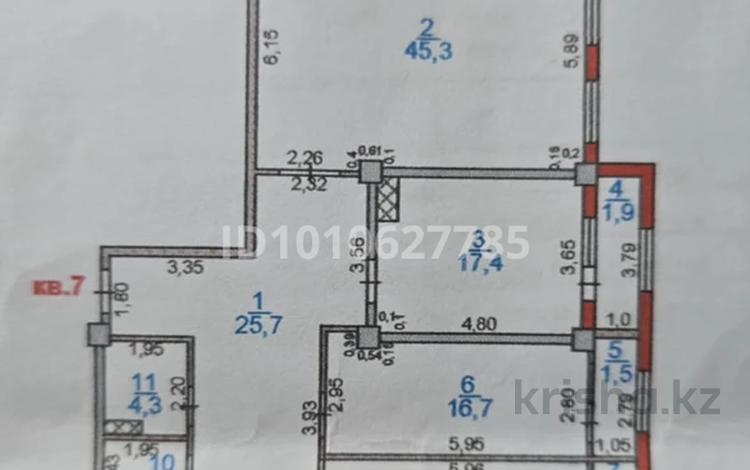 3-бөлмелі пәтер · 144 м² · 3/10 қабат, Байтурсынова 35/7, бағасы: 100 млн ₸ в Шымкенте, Туран р-н — фото 2