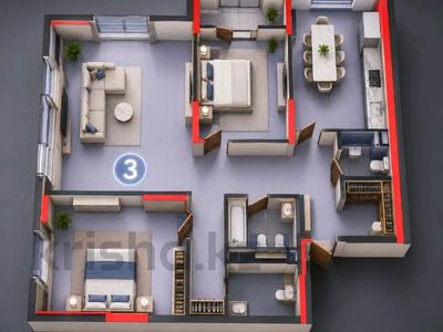 3-комнатная квартира · 120.7 м² · 13/21 этаж, Мангилик Ел 57 — БЕЗ КОМИССИИ Для Покупателя!!! за 131.5 млн ₸ в Астане, Есильский р-н