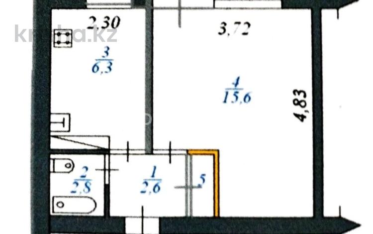 1-комнатная квартира, 30 м², 5/7 этаж, 5-й мкр 1 за 6.3 млн 〒 в Актау, 5-й мкр — фото 2