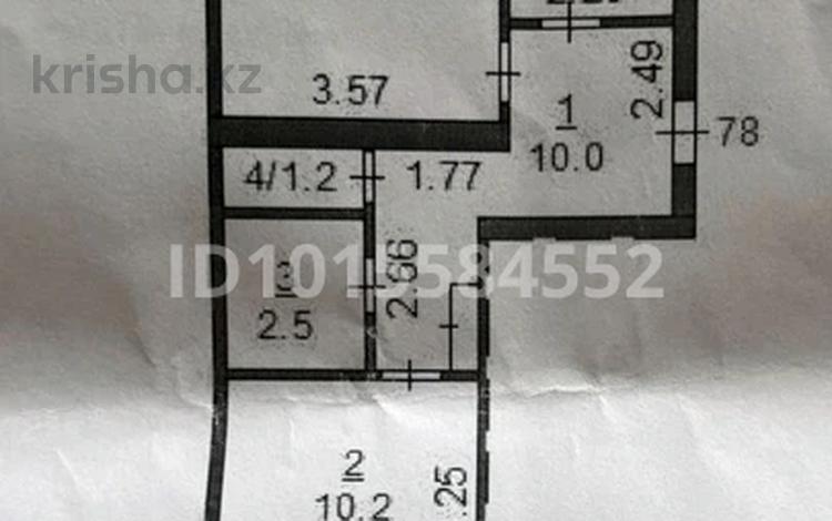2-комнатная квартира · 50 м² · 5/5 этаж, Дулатов 89 — Гостиница Турист, акимат, школа #2 за 22 млн ₸ в Костанае — фото 3