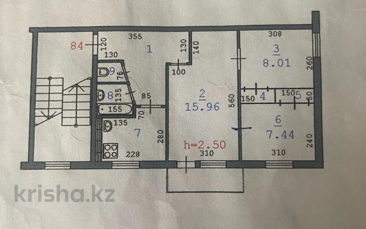 3-комнатная квартира, 47.48 м², 3/5 этаж, Тургенева за 13 млн 〒 в Актобе — фото 2
