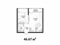 2-комнатная квартира · 46.67 м² · 5/12 этаж, Панфилова 27 за 41.7 млн ₸ в Алматы, Жетысуский р-н