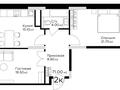 2-бөлмелі пәтер · 71 м² · 1/18 қабат, ул. Е-36 13, бағасы: ~ 45.9 млн ₸ в Астане, Нура р-н — фото 9