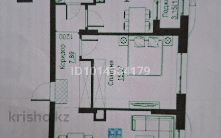 2-комнатная квартира · 60.14 м² · 5/16 этаж, Хусейн Бен Талал участок №33А за 50 млн ₸ в Астане, Нура р-н — фото 2