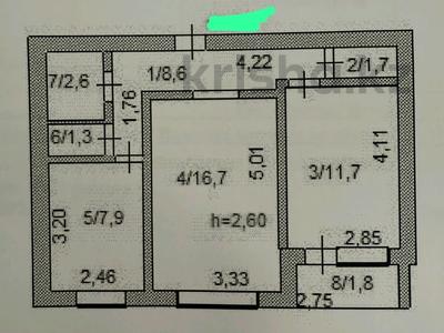 2-бөлмелі пәтер · 53 м² · 9/10 қабат, Центральный 1, бағасы: 17.5 млн ₸ в Кокшетау