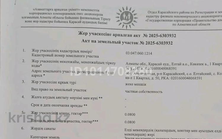 Жер телімі · 8 сотық, Көкөзек, бағасы: 9.2 млн ₸ в  — фото 2