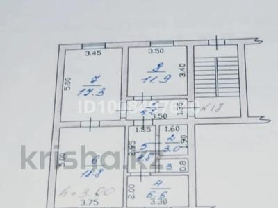 3-комнатная квартира · 60 м² · 1/4 этаж, Ауэзва 4 — Квартира находится возле 3 школы рядом находится прокуратура за 10 млн 〒 в Текели