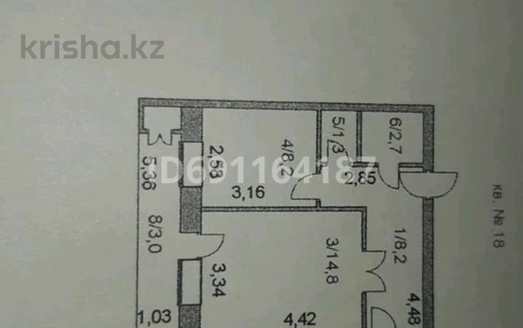 2-комнатная квартира, 51.4 м², 5/5 этаж, Габдуллина 109 — Габдуллина акана серы за 16.5 млн 〒 в Кокшетау — фото 2