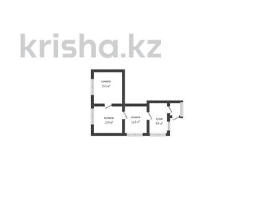 Часть дома • 3 комнаты • 49.5 м² • 8.27 сот., Г. Тобол за 13.9 млн 〒 в Костанае
