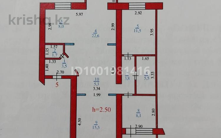 3-бөлмелі пәтер · 88 м² · 2/5 қабат, Курмангалиева 3/1, бағасы: 30.5 млн ₸ в Уральске — фото 3