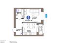 1-бөлмелі пәтер · 40.55 м² · 3/9 қабат, Турар Рыскулов 18/5, бағасы: 31 млн ₸ в Астане, Есильский р-н — фото 2
