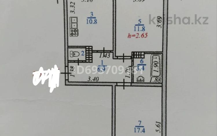2-комнатная квартира, 52 м², 1/5 этаж, мкр Аксай-3Б 11 за 31.5 млн 〒 в Алматы, Ауэзовский р-н — фото 2