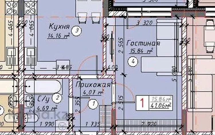1-бөлмелі пәтер · 41.06 м² · 10/14 қабат, Айтматова 57, бағасы: ~ 23.2 млн ₸ в Астане, Нура р-н — фото 2