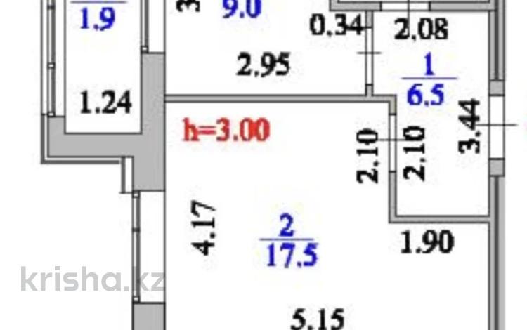 1-комнатная квартира · 43 м² · 9/9 этаж, Улица Шамши Калдаяков 60Б за 23 млн 〒 в Астане, Сарайшык р-н — фото 3