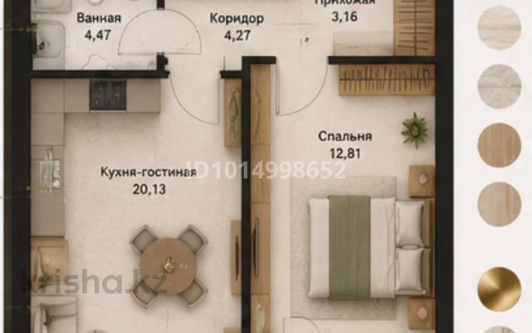 2-комнатная квартира · 46.2 м² · 3 этаж, Александр Сызганов за 31 млн ₸ в Астане, Есильский р-н — фото 2