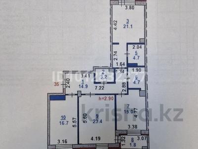 3-бөлмелі пәтер · 108 м² · 8/9 қабат, Проспект Абая 123, бағасы: 63 млн ₸ в Костанае