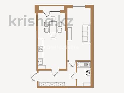 2-бөлмелі пәтер · 54.72 м² · 3/6 қабат, мкр Кайрат 9, бағасы: ~ 27.8 млн ₸ в Алматы, Турксибский р-н