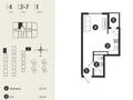1-бөлмелі пәтер · 29.7 м² · 5/7 қабат, Естай 39/3, бағасы: 14 млн ₸ в Алматы, Жетысуский р-н