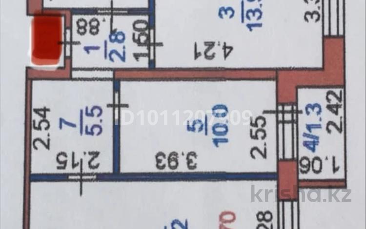 2-бөлмелі пәтер · 60 м² · 3/6 қабат, Юбилейный, бағасы: 28.5 млн ₸ в Костанае — фото 8