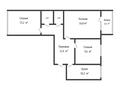 3-бөлмелі пәтер · 67.6 м² · 1/5 қабат, Юбилейный, бағасы: 27.5 млн ₸ в Костанае — фото 16