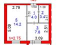 1-бөлмелі пәтер · 32.1 м² · 2/5 қабат, Промышленная 50 — Жк Торгай, бағасы: 14.2 млн ₸ в Костанае, Костанай-2 — фото 5