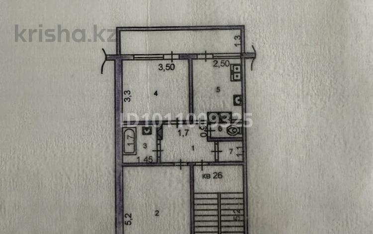 2-бөлмелі пәтер · 50 м² · 1/5 қабат, 18-й микрорайон, 18-й микрорайон 78, бағасы: 25 млн ₸ в Шымкенте, Аль-Фарабийский р-н — фото 15