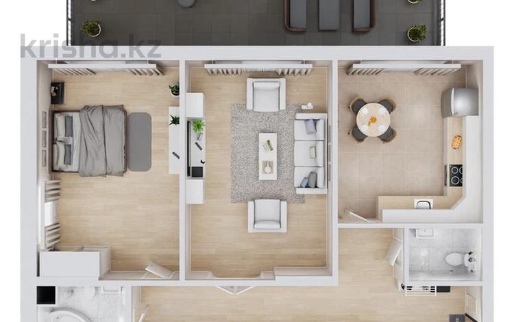2-комнатная квартира · 80.7 м² · 1/3 этаж, ПК Горный Гигант за 68 млн ₸ в Алматы, Бостандыкский р-н — фото 7
