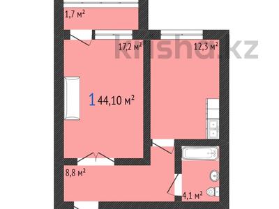 1-бөлмелі пәтер · 44.1 м² · 5/5 қабат, Береке 161, бағасы: 14.2 млн 〒 в Костанае