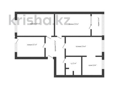 4-комнатная квартира, 100 м², 4/5 этаж, Коктем 9 за 28 млн 〒 в Кокшетау