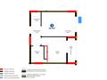 1-бөлмелі пәтер · 36.7 м² · 14 қабат, Е 101 5, бағасы: 27 млн ₸ в Астане, Нура р-н