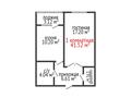 1-комнатная квартира · 41.52 м² · 11/19 этаж, Л. Толстого за ~ 21.3 млн 〒 в Костанае — фото 2